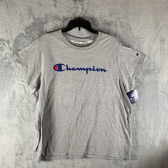 Champion Tops - Champion Women's T Shirt 2X Classic Tee Top Short Sleeve Gray Crew Neck NWT